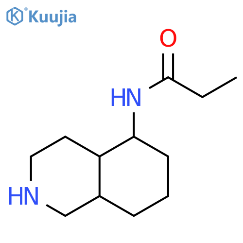 Propanamide, N-(decahydro-5-isoquinolinyl)- structure