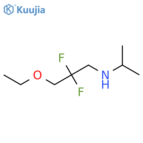 3-ethoxy-2,2-difluoro-N-propan-2-ylpropan-1-amine structure