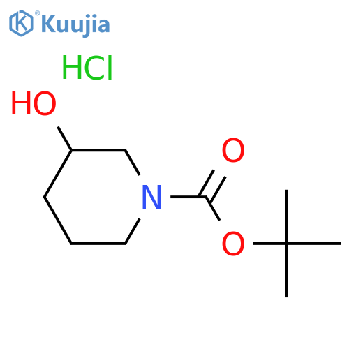 tert-butyl 3-hydroxypiperidine-1-carboxylate hydrochloride structure