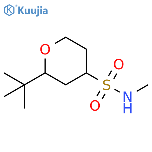 2H-Pyran-4-sulfonamide, 2-(1,1-dimethylethyl)tetrahydro-N-methyl- structure