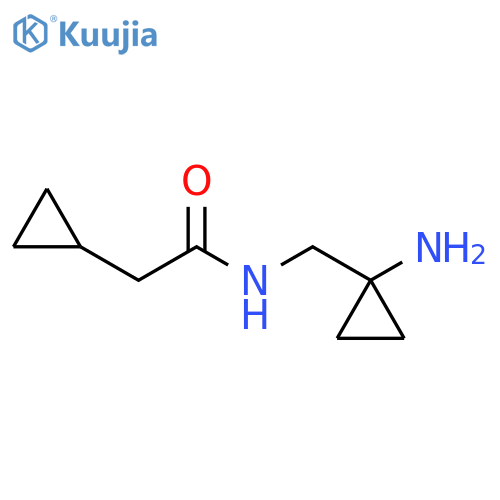 Cyclopropaneacetamide, N-[(1-aminocyclopropyl)methyl]- structure