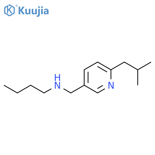 3-Pyridinemethanamine, N-butyl-6-(2-methylpropyl)- structure