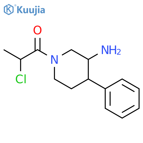 1-Propanone, 1-(3-amino-4-phenyl-1-piperidinyl)-2-chloro- structure