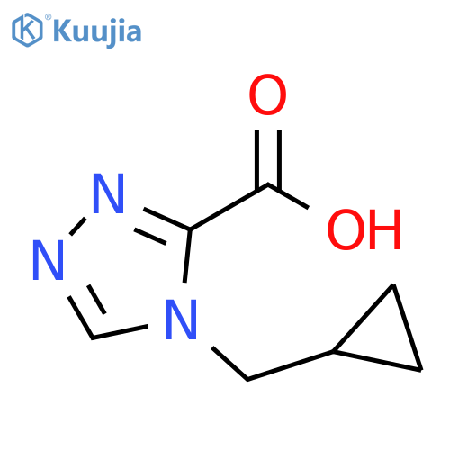 4H-1,2,4-Triazole-3-carboxylic acid, 4-(cyclopropylmethyl)- structure