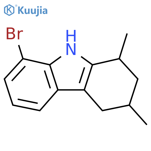 8-bromo-1,3-dimethyl-2,3,4,9-tetrahydro-1H-carbazole structure