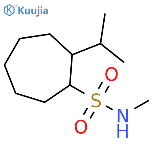 Cycloheptanesulfonamide, N-methyl-2-(1-methylethyl)- structure