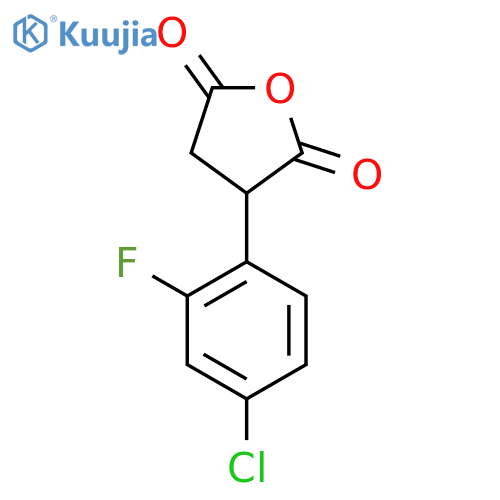 3-(4-Chloro-2-fluorophenyl)oxolane-2,5-dione structure