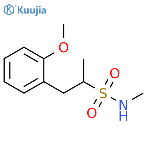 Benzeneethanesulfonamide, 2-methoxy-N,α-dimethyl- structure