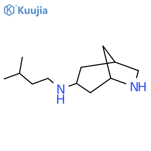 N-(3-methylbutyl)-6-azabicyclo[3.2.1]octan-3-amine structure