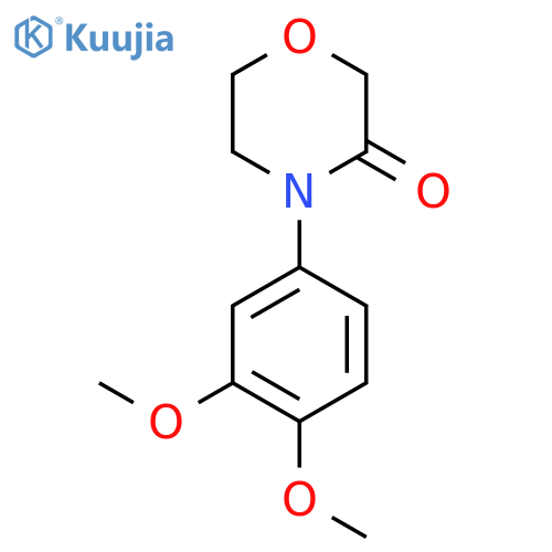 4-(3,4-dimethoxyphenyl)morpholin-3-one structure
