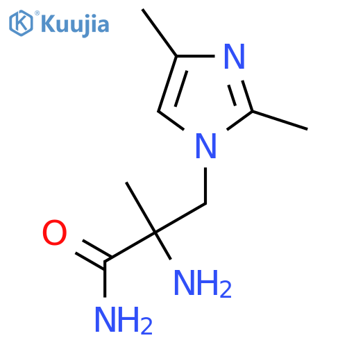 2-amino-3-(2,4-dimethyl-1H-imidazol-1-yl)-2-methylpropanamide structure