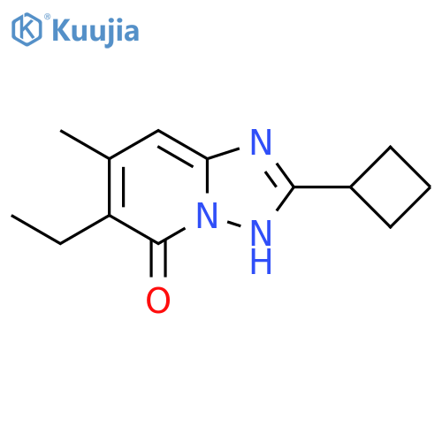 2-cyclobutyl-6-ethyl-7-methyl-1,2,4triazolo1,5-apyridin-5-ol structure