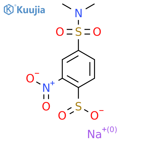 Sodium 4-(dimethylsulfamoyl)-2-nitrobenzene-1-sulfinate structure