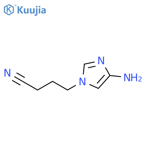 1H-Imidazole-1-butanenitrile, 4-amino- structure