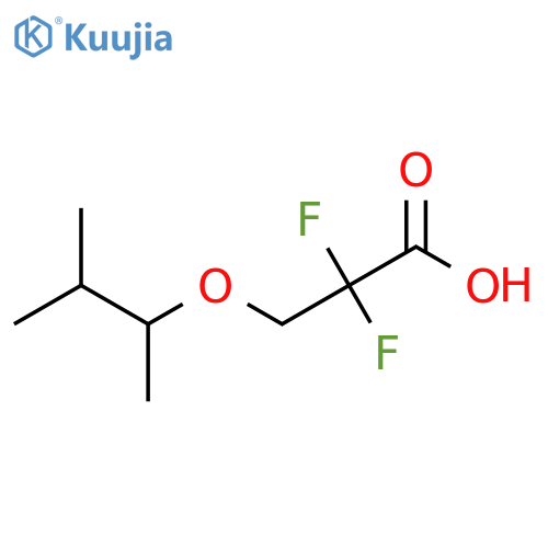 Propanoic acid, 3-(1,2-dimethylpropoxy)-2,2-difluoro- structure