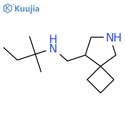 ({6-azaspiro3.4octan-8-yl}methyl)(2-methylbutan-2-yl)amine structure