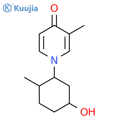 1-(5-Hydroxy-2-methylcyclohexyl)-3-methyl-1,4-dihydropyridin-4-one structure
