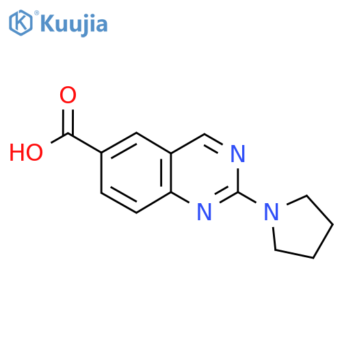 2-(Pyrrolidin-1-yl)quinazoline-6-carboxylic acid structure