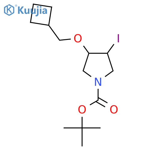 tert-butyl 3-(cyclobutylmethoxy)-4-iodopyrrolidine-1-carboxylate structure