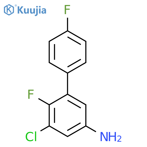 3-chloro-4-fluoro-5-(4-fluorophenyl)aniline structure