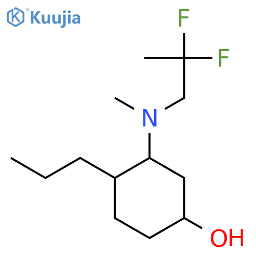 3-[(2,2-Difluoropropyl)(methyl)amino]-4-propylcyclohexan-1-ol structure