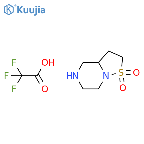hexahydro-2H-1lambda6-1,2thiazolo2,3-apiperazine-1,1-dione, trifluoroacetic acid structure