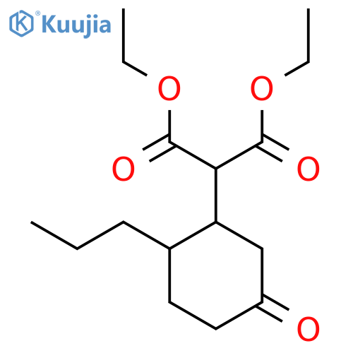 1,3-Diethyl 2-(5-oxo-2-propylcyclohexyl)propanedioate structure