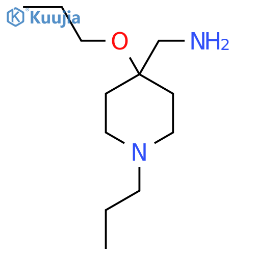 (4-propoxy-1-propylpiperidin-4-yl)methanamine structure