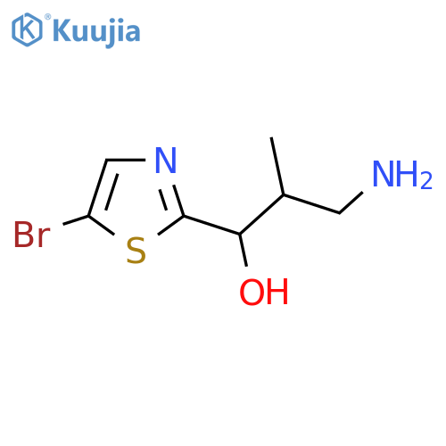 2-Thiazolemethanol, α-(2-amino-1-methylethyl)-5-bromo- structure