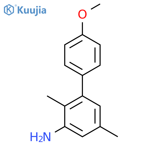3-(4-methoxyphenyl)-2,5-dimethylaniline structure