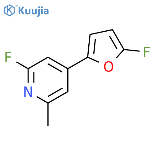 Pyridine, 2-fluoro-4-(5-fluoro-2-furanyl)-6-methyl- structure