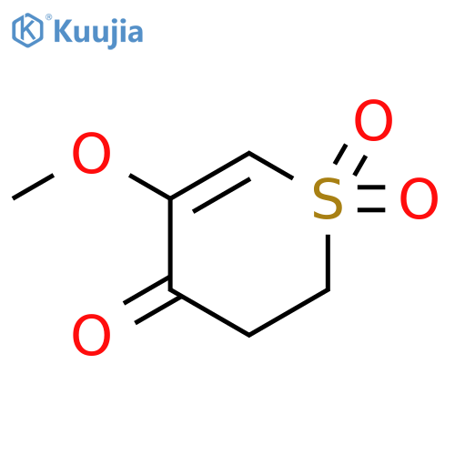 4H-Thiopyran-4-one, 2,3-dihydro-5-methoxy-, 1,1-dioxide structure