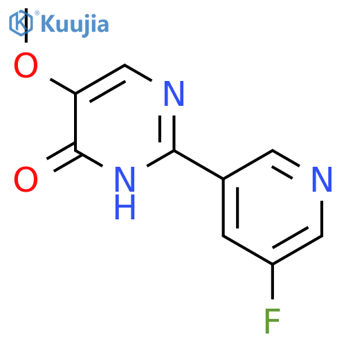 2-(5-Fluoropyridin-3-yl)-5-methoxypyrimidin-4-ol structure