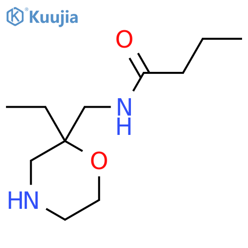N-[(2-ethylmorpholin-2-yl)methyl]butanamide structure