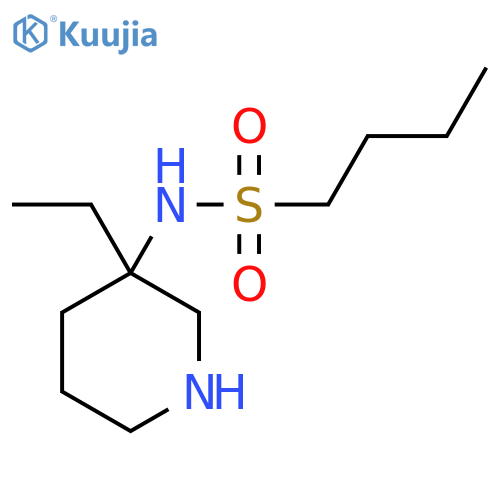 N-(3-ethylpiperidin-3-yl)butane-1-sulfonamide structure