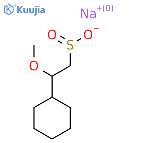 Sodium 2-cyclohexyl-2-methoxyethane-1-sulfinate structure