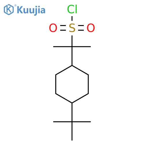 2-(4-tert-butylcyclohexyl)propane-2-sulfonyl chloride structure