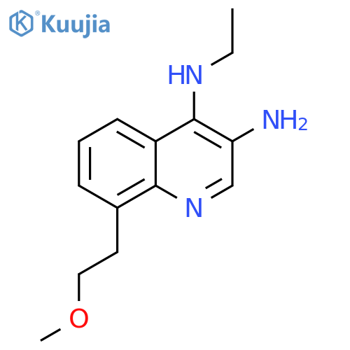 3,4-Quinolinediamine, N4-ethyl-8-(2-methoxyethyl)- structure