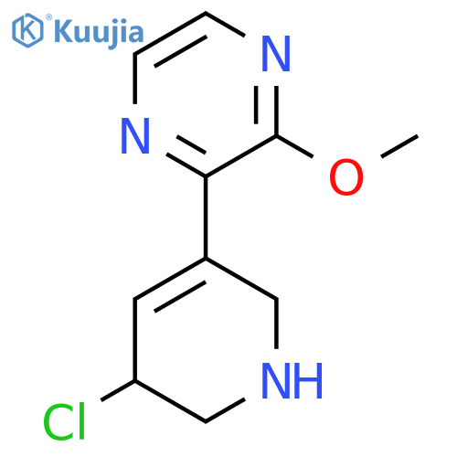 2-(5-Chloro-1,2,5,6-tetrahydropyridin-3-yl)-3-methoxypyrazine structure