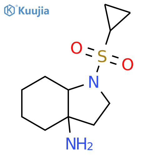 3aH-Indol-3a-amine, 1-(cyclopropylsulfonyl)octahydro- structure