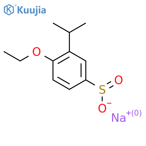 Sodium 4-ethoxy-3-(propan-2-yl)benzene-1-sulfinate structure