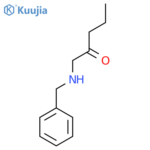 1-(Benzylamino)pentan-2-one structure
