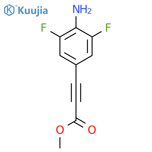 Methyl 3-(4-amino-3,5-difluorophenyl)prop-2-ynoate structure