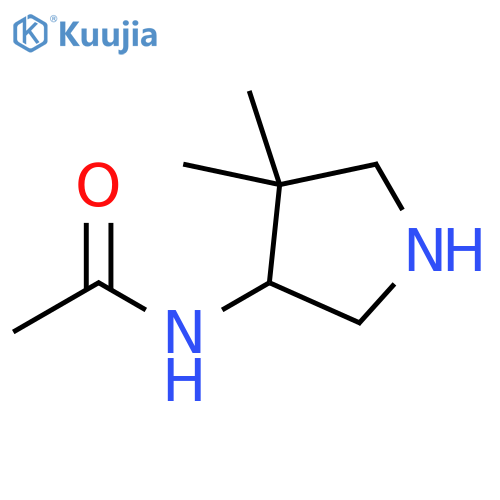 Acetamide, N-(4,4-dimethyl-3-pyrrolidinyl)- structure