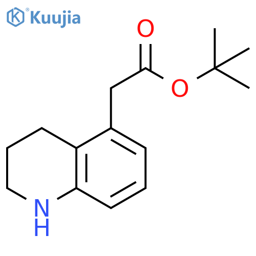 5-Quinolineacetic acid, 1,2,3,4-tetrahydro-, 1,1-dimethylethyl ester structure