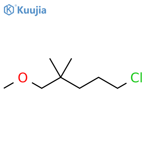 Pentane, 5-chloro-1-methoxy-2,2-dimethyl- structure