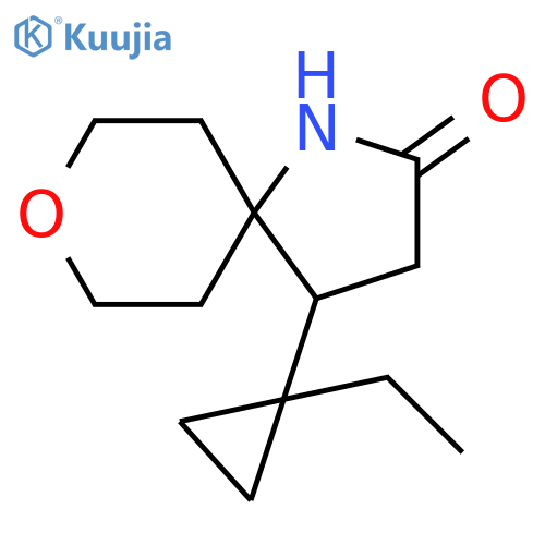 8-Oxa-1-azaspiro[4.5]decan-2-one, 4-(1-ethylcyclopropyl)- structure