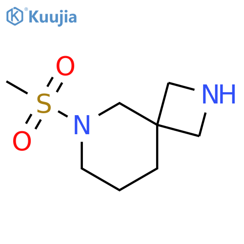 2,6-Diazaspiro[3.5]nonane, 6-(methylsulfonyl)- structure