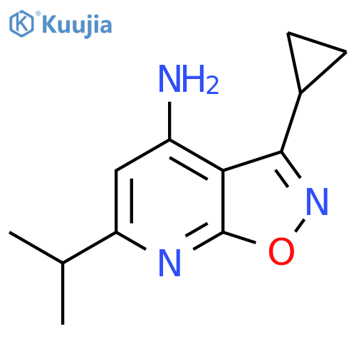 3-Cyclopropyl-6-(propan-2-yl)-[1,2]oxazolo[5,4-b]pyridin-4-amine structure