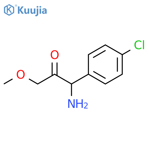 2-Propanone, 1-amino-1-(4-chlorophenyl)-3-methoxy- structure